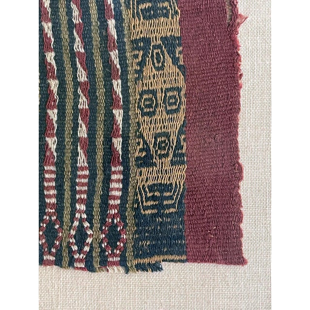 Two Framed Pre-Columbian Textile Fragments Inca Culture Peru For Sale - Image 13 of 15