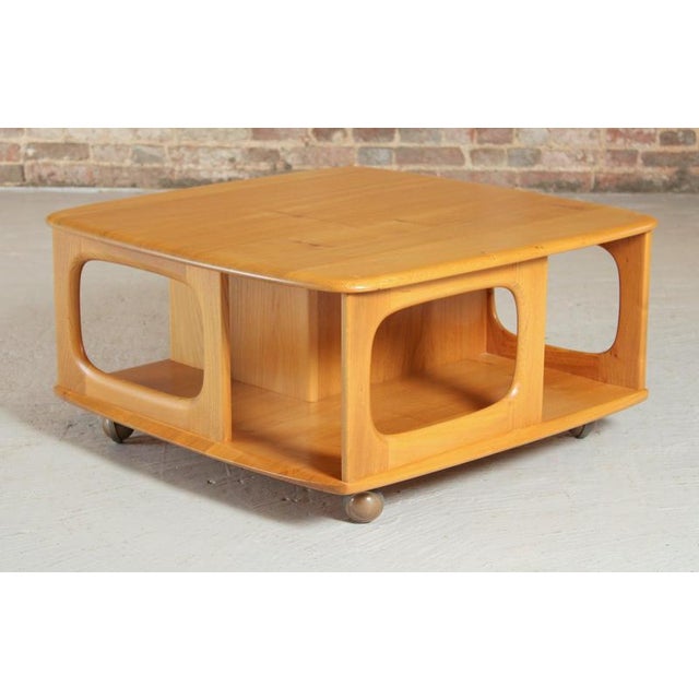 Mid-Century Pandora's Box Side Table in Beech and Elm from Ercol, 1970s For Sale - Image 11 of 13