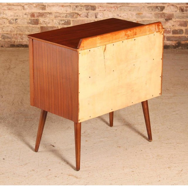 Mid-Century Mahogany Chest of Drawers with Brass Handles by Lebus, 1950s For Sale - Image 11 of 12
