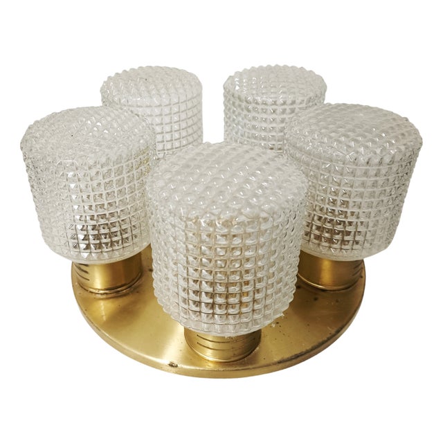 Mid-Century Ceiling Lamp, 1950s For Sale