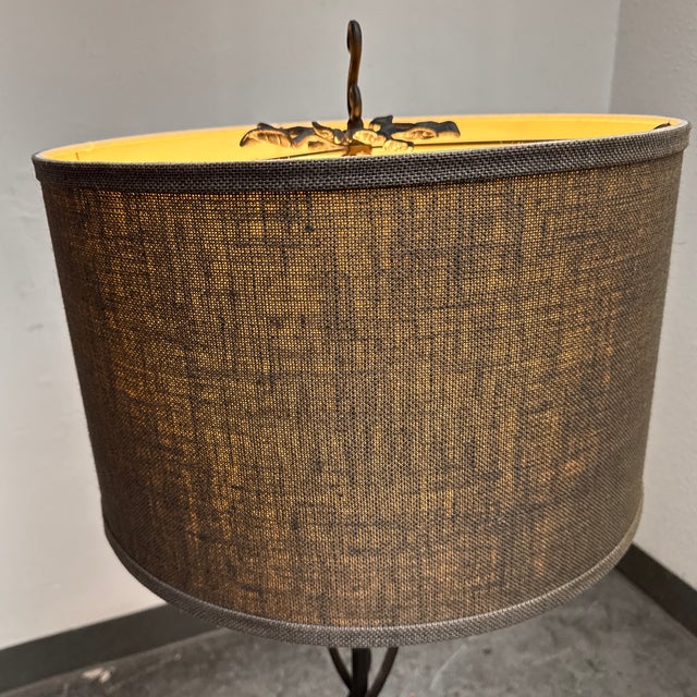 Pottery Barn Sabina Wrought Iron Figural Floor Lamp For Sale In San Francisco - Image 6 of 12