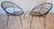 Pair of Mid-Century Modern Wrought Iron Hoop Lounge Chairs, C. 1950s–1960s For Sale - Image 9 of 13