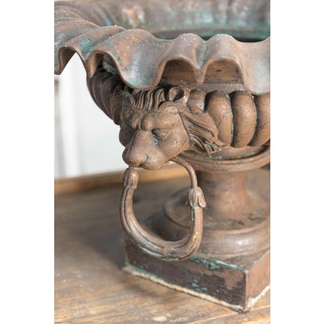 Pair of 19th Century French Cast Iron Urns For Sale - Image 4 of 9