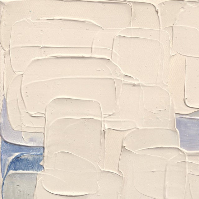 Beige Baby 3 - Original Neutral Textured Impasto-Style Acrylic Painting on Canvas For Sale In Los Angeles - Image 6 of 9