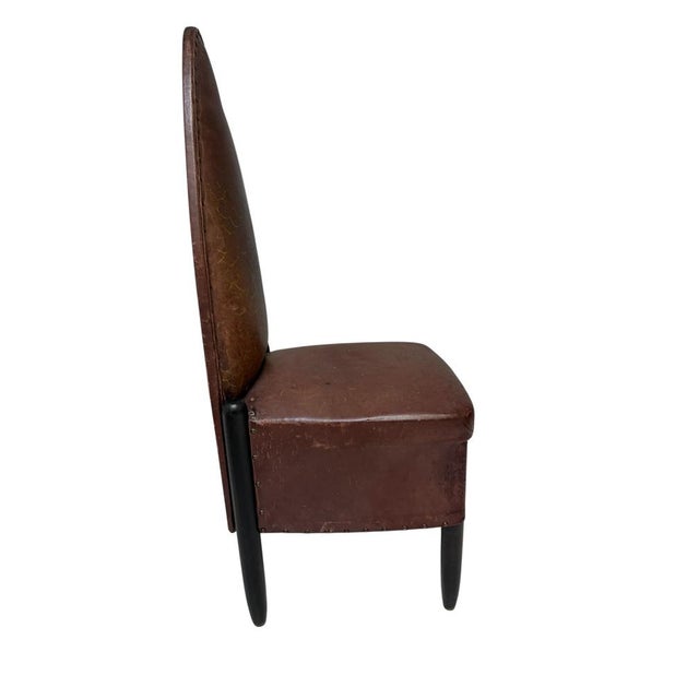 Art Deco Amsterdamse School High-Back Side Chair from Michel De Klerk, 1916 For Sale - Image 6 of 13