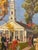 The American School Oil on Canvas of a New England Church by Dorothy Eaton Dated 1956 For Sale - Image 3 of 6