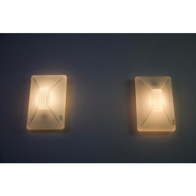 Murano Glass Wall Lamps from Leucos, 1960s, Set of 2 For Sale - Image 14 of 16
