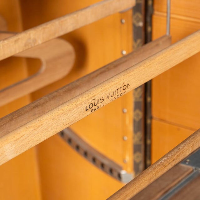Wardrobe Trunk in Monogram Canvas from Louis Vuitton, France, 1930s For Sale - Image 18 of 18