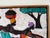 1980s Vintage African Batik Wall Hanging Painting For Sale - Image 5 of 11