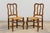 Antique French Provincial Walnut Dining Chairs With Rush Seats - Set of 8 For Sale - Image 10 of 18
