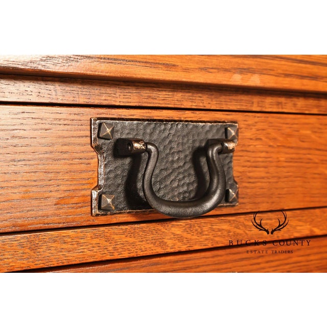 Brown Stickley Syracuse Mission Collection Syracuse Oak Sideboard For Sale - Image 8 of 18