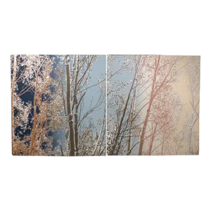 Paula Crane "Sky Banner II & III" Diptych Signed Fine Art Etchings 1980s