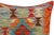 1990s Shabby Chic Turkish Hand Woven Kilim Throw Pillow For Sale - Image 4 of 5