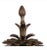 1970s A Pair of Maison Charles Style Vintage Brass Pinecone Garnitures For Sale - Image 5 of 12
