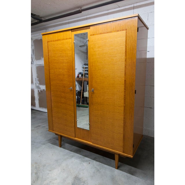 Scandinavian 2-Door Wardrobe with Hanging Space, 1970s For Sale - Image 3 of 18
