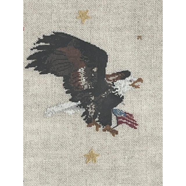 Textile Vintage Large Scale Embroidery Sampler For Sale - Image 7 of 11
