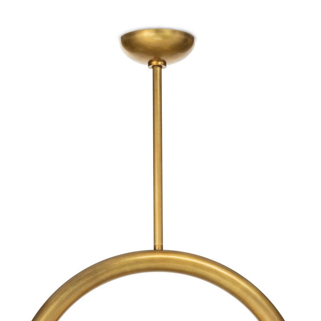 Not Yet Made - Made To Order Regina Andrew Happy Steel Pendant, Small, Natural Brass For Sale - Image 5 of 9