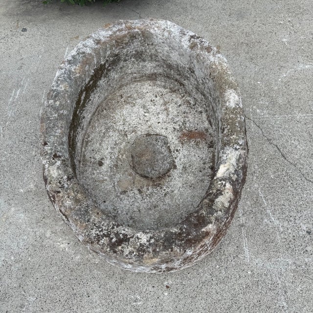 Antique Limestone Trough 51626m 26"l For Sale In Los Angeles - Image 6 of 7