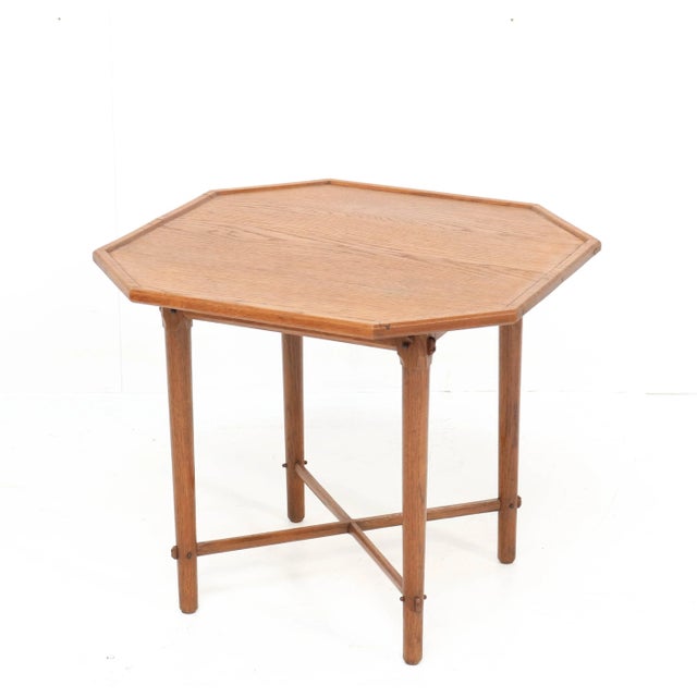 Arts & Crafts Oak Coffee Table by A. J. Kropholler, 1900s For Sale - Image 3 of 11