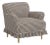 Elle Ruffle Slipcover Armchair in Classic Gingham Chocolate Ctl For Sale
