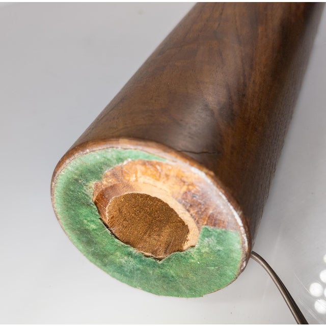 Mid-Century Scandinavian Modern Teak or Rosewood Table Lamp For Sale - Image 11 of 11