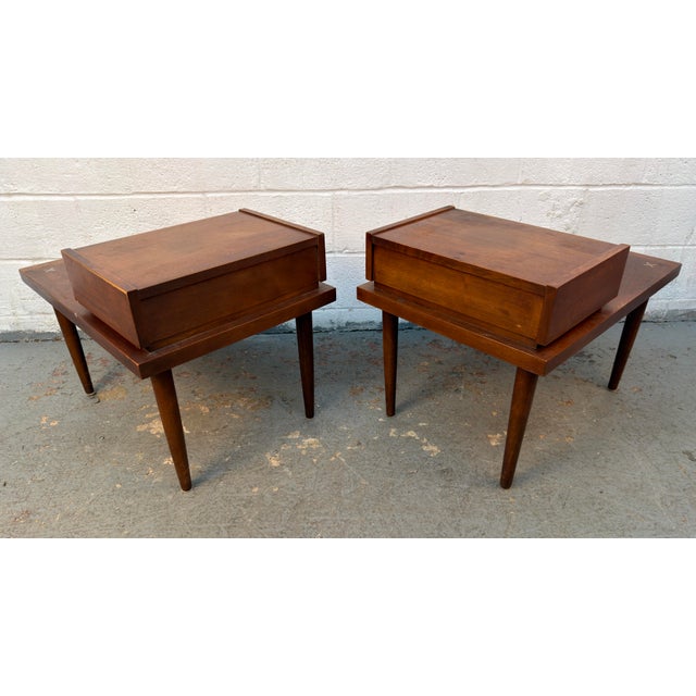 Mid-Century "Accord" End Tables by Merton Gershun for American of Martinsville For Sale - Image 13 of 17
