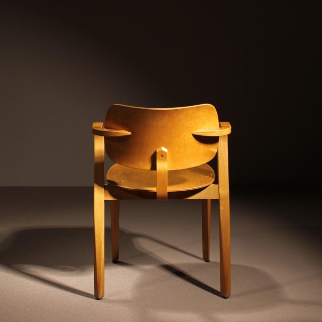 Brown Vintage Aslak Armchairs by Ilmari Tapiovaara for Asko, 1960s, Set of 6 For Sale - Image 8 of 14