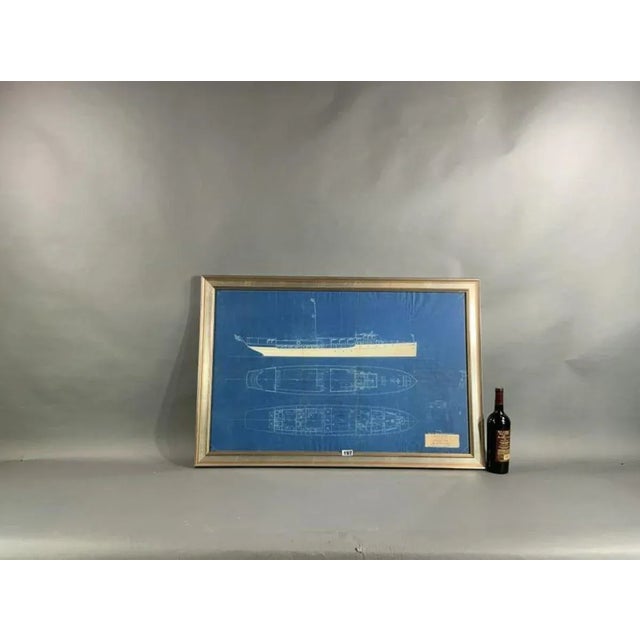 Traditional 1920's Yacht Blueprint by Lambie and Mabry For Sale - Image 3 of 6