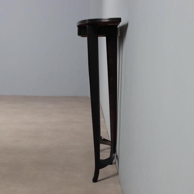 Black Vintage Italian Console Table, 1950s For Sale - Image 8 of 10