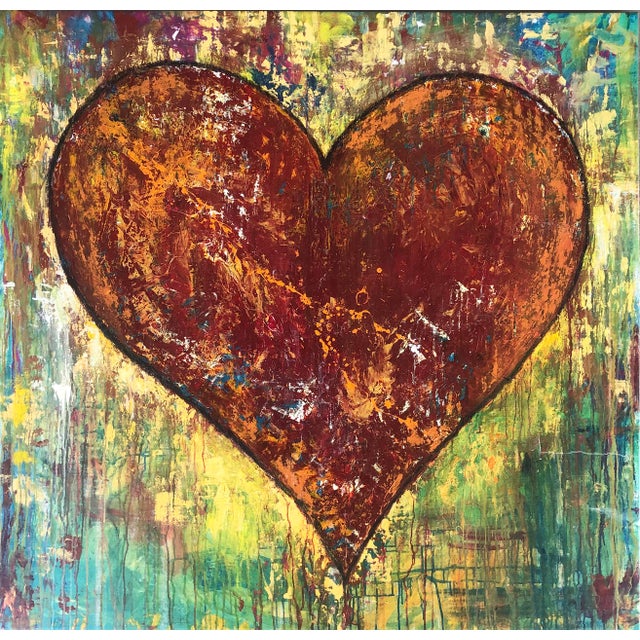 2010s Large Original Painting After Jim Dine, Illegibly Signed & Dated 2016 For Sale - Image 5 of 11