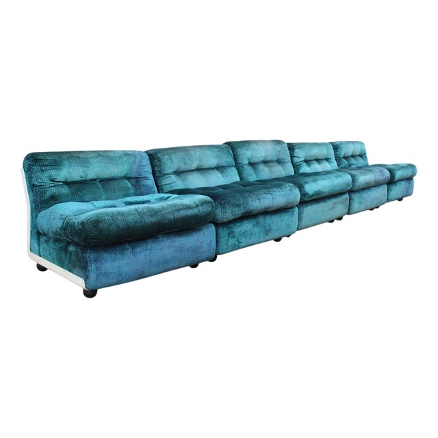 Amanta Modular Sofa by Mario Bellini, 1970s, Set of 5 For Sale