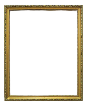 Vintage Gilt Wood & Gesso Picture Frame Fits 20" X 16" Rabbet Opening
