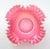 1940s Vintage Fenton “Peach Crest” Pink & Milk Glass Ruffled Crimped Bowl 8 1/2” Excellent condition. No chips, cracks, or...