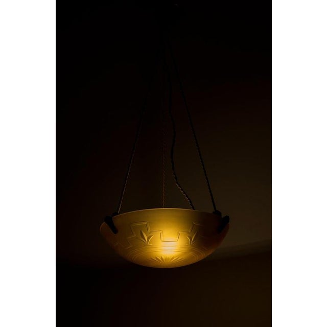 Gold Swedish Grace Pendant Lamp from Nordiska Kompaniet, 1929 For Sale - Image 8 of 13