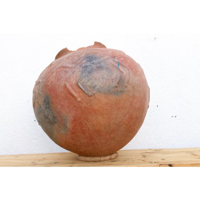 Ceramic Rare Oversize Clay Vessel W/ Horse Relief For Sale - Image 7 of 9