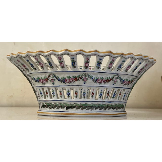 French Reticulated Bowl by Sevres, C. 1900 For Sale - Image 9 of 16