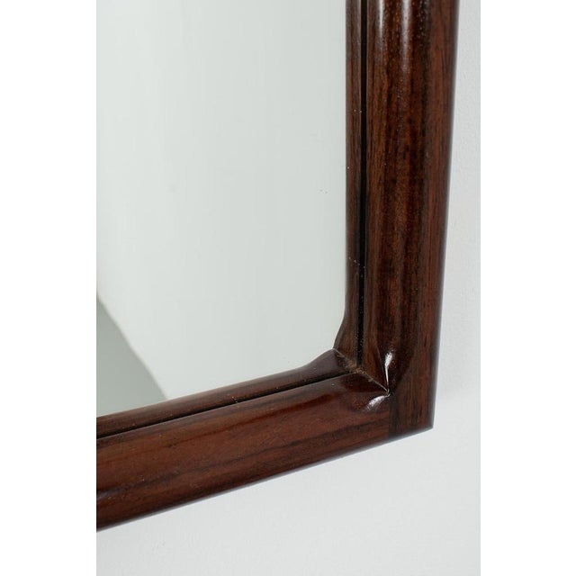 Mirror with Wooden Frame, Vildbjerg, 1970s For Sale - Image 3 of 7