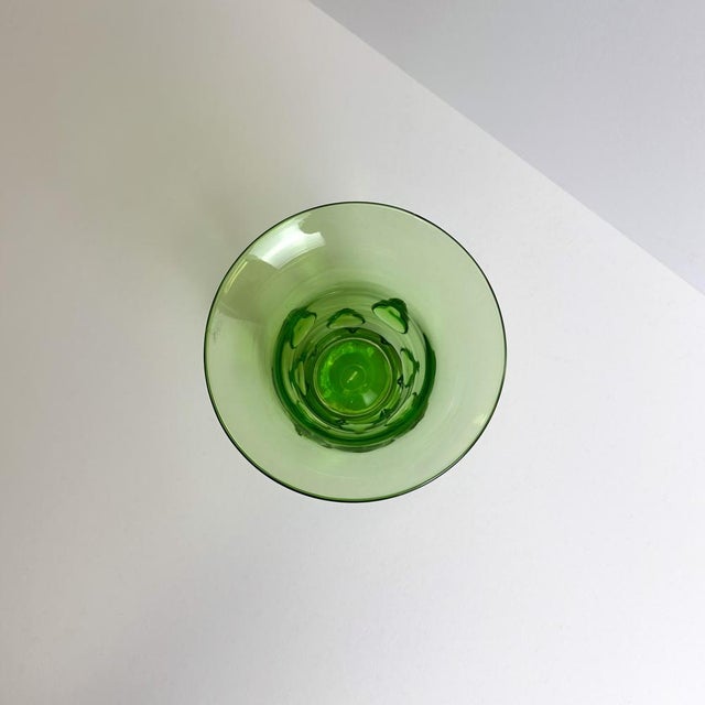 1920s Art Deco Green Glass Vase by Wolfgang von Wersin, 1920s For Sale - Image 5 of 10