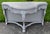 Antique Walnut Carved Hollywood Regency Style Console Table Painted Gray/Distres For Sale In Philadelphia - Image 6 of 15