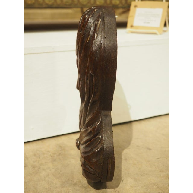 Set of 17th/18th Century French Carved Oak Renaissance Style Profile Busts For Sale - Image 15 of 18