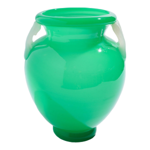 Large Jade Glass Amphora by Steuben, C. 1920