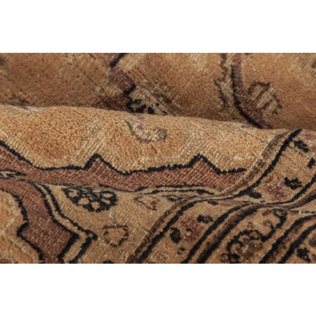 Authentic 19th Century Persian Meshad Handmade Wool Rug For Sale - Image 4 of 4