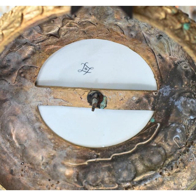 Large Sevres Floral Porcelain Vases, Set of 2 For Sale - Image 4 of 9