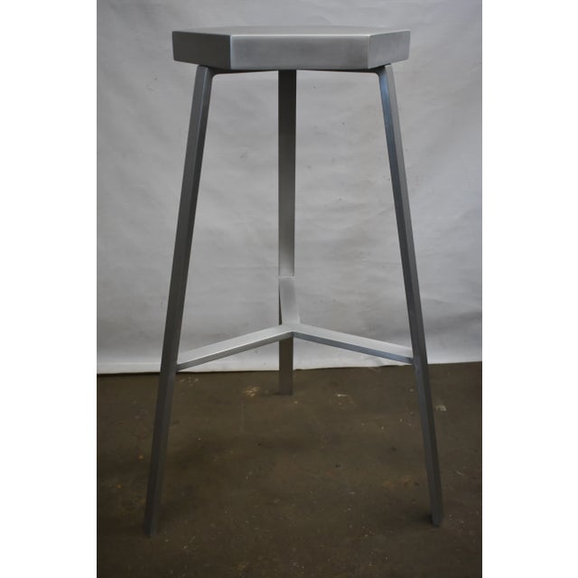 2010s Modern Aluminum Bar Stool For Sale - Image 5 of 5