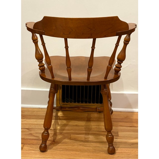 Ethan Allen Maple Early American Traditional Colonial Dining Chair For Sale - Image 9 of 9