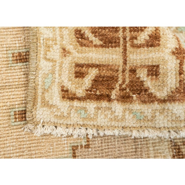 Turkish Mini Rug Oriental Hand Knotted Vintage Rug 1'2" x 3'4" #21042 For Sale In Houston - Image 6 of 8