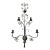 Contemporary Rush and Crystal Flowers Wall Lamp For Sale