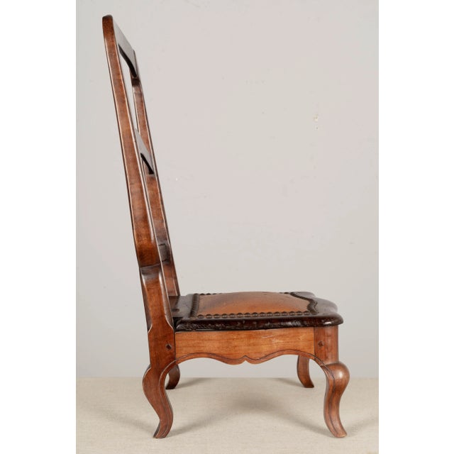 19th Century French Louis XV Style Sampler Chair For Sale - Image 4 of 8