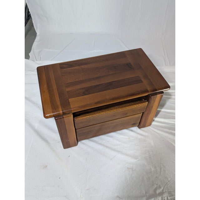 Wood Bedside Tables attributed to Mario Marenco for Mobilgirgi, 1970s, Set of 2 For Sale - Image 7 of 10