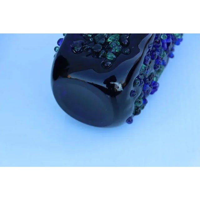 1940s Brutalist Style Murano Glass Vases - A Pair For Sale - Image 12 of 13